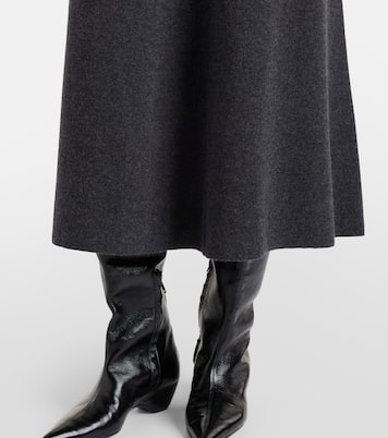 Wool and cashmere midi skirt | Jardin des Orangers