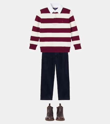 Striped cotton polo sweater | Polo Ralph Lauren Kids