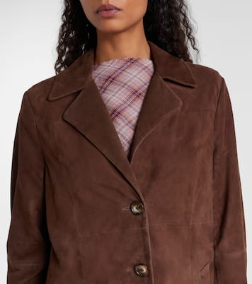 Mantel Astraea aus Veloursleder | Rixo