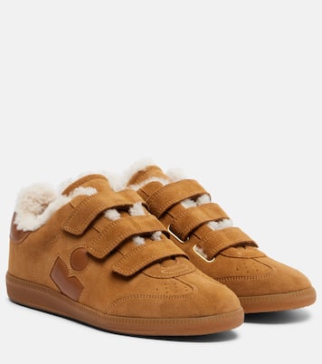 Sneakers Beth aus Veloursleder mit Shearling | Isabel Marant