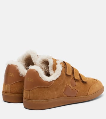 Sneakers Beth aus Veloursleder mit Shearling | Isabel Marant