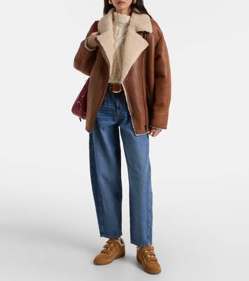 Sneakers Beth aus Veloursleder mit Shearling | Isabel Marant