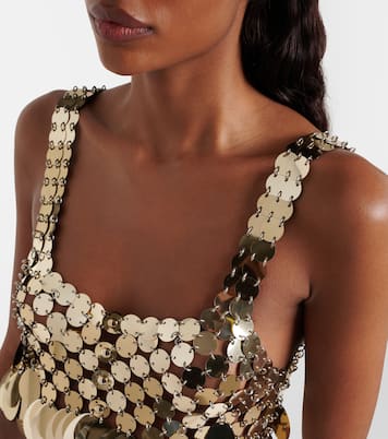 Top raccourci à sequins | Rabanne