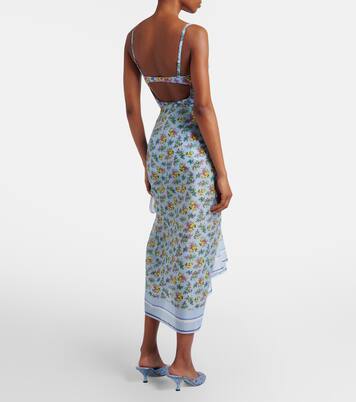 Floral cotton beach cover-up | Dolce&Gabbana