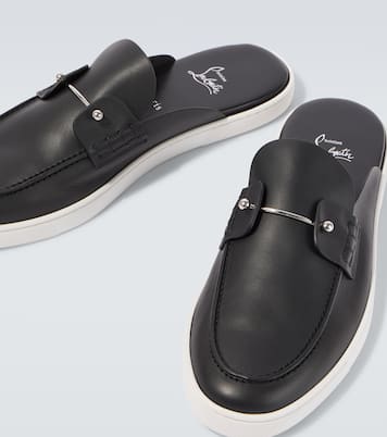 Mules Chanme en cuir | Christian Louboutin