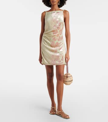 Minikleid Ventura aus Samt und Mesh | SIR