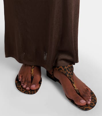 Sandales Cassandra en gros-grain | Saint Laurent