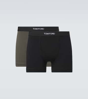 Set of two cotton-blend boxer briefs | Tom Ford