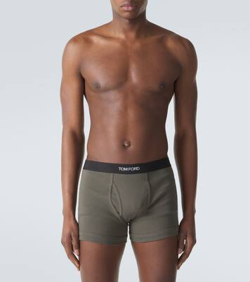 Set of two cotton-blend boxer briefs | Tom Ford