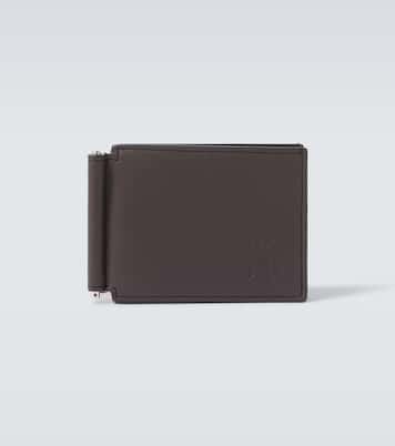 Logo debossed leather wallet | Brunello Cucinelli