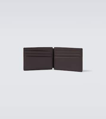 Logo debossed leather wallet | Brunello Cucinelli