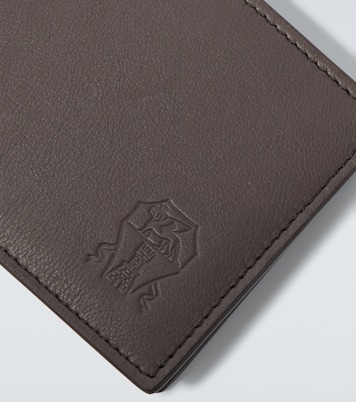 Logo debossed leather wallet | Brunello Cucinelli