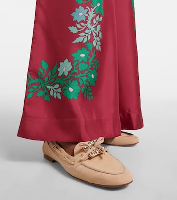 Boat Strass缀饰绒面革帆船鞋 | Roger Vivier