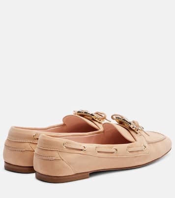 Boat Strass缀饰绒面革帆船鞋 | Roger Vivier