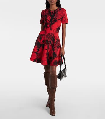 Bolso al hombro Jewelled Small de piel grabada | McQueen