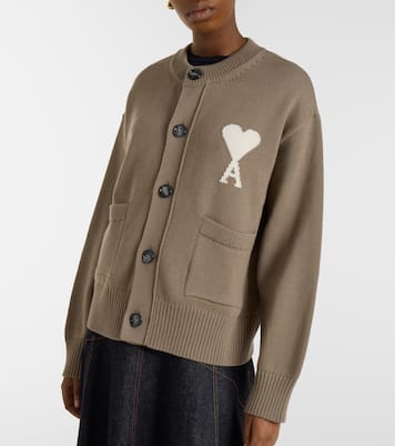 Cardigan Ami de Cœur in lana e cotone | Ami Paris
