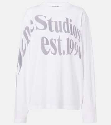 Oversized cotton-blend jersey T-shirt | Acne Studios