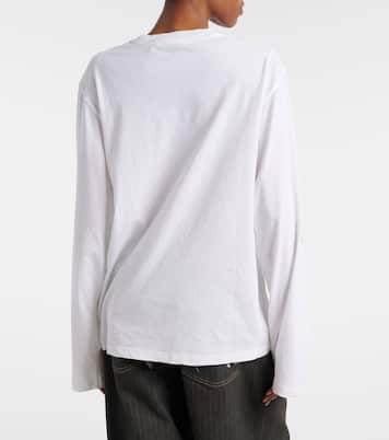 Oversized cotton-blend jersey T-shirt | Acne Studios