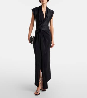 Embellished satin thong sandals | Rene Caovilla