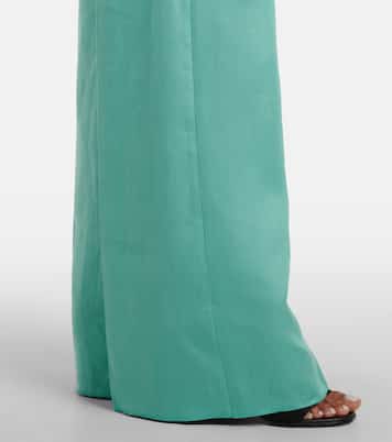 Weite High-Rise-Hose Deserto aus Leinen | Max Mara