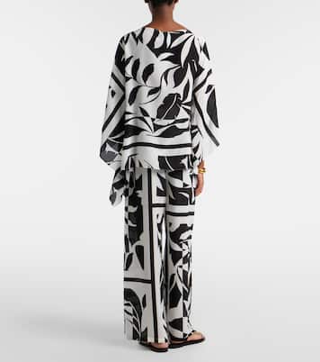 Voto printed silk palazzo pants | Max Mara