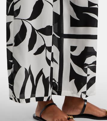 Voto printed silk palazzo pants | Max Mara