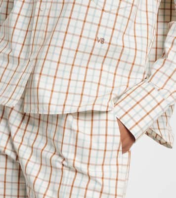Ellis checked cotton shirt | Victoria Beckham