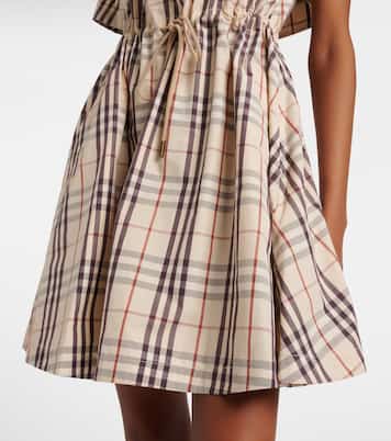 Minikleid Burberry Check aus Baumwolle | Burberry