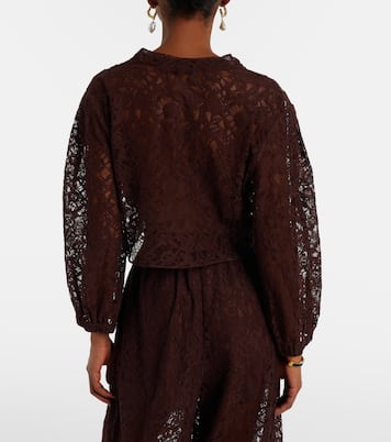 Cropped-Top aus Spitze | Adriana Degreas