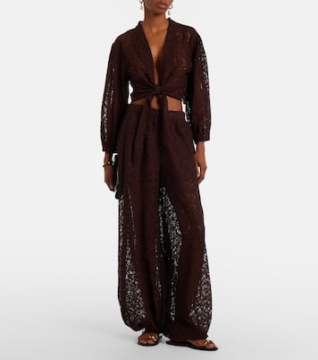 Cropped-Top aus Spitze | Adriana Degreas