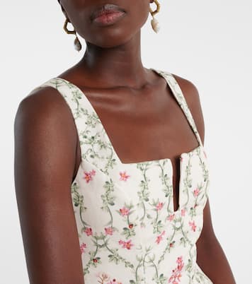 Agua floral cotton minidress | Agua by Agua Bendita