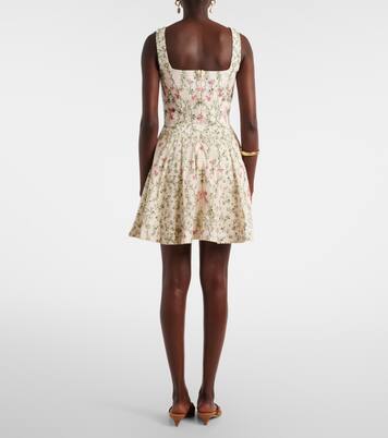 Agua floral cotton minidress | Agua by Agua Bendita