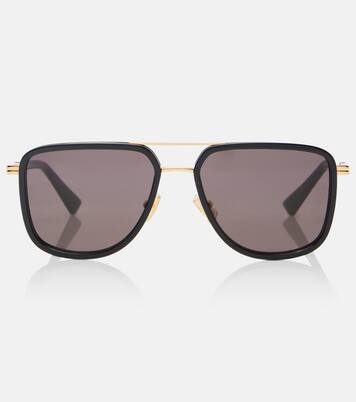 Metal Combi aviator sunglasses | Bottega Veneta