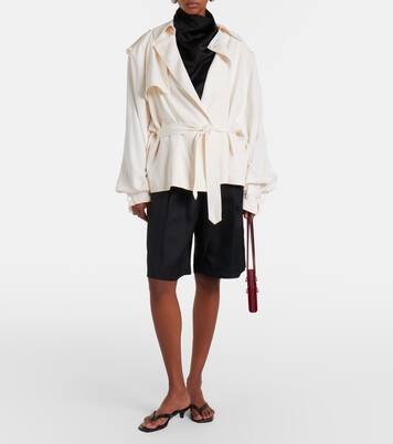 Elva cropped trench coat | The Frankie Shop