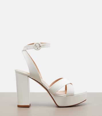 Sabrina satin platform sandals | Gianvito Rossi