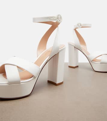 Sabrina satin platform sandals | Gianvito Rossi