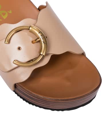 Pantoletten aus Leder | Chloé