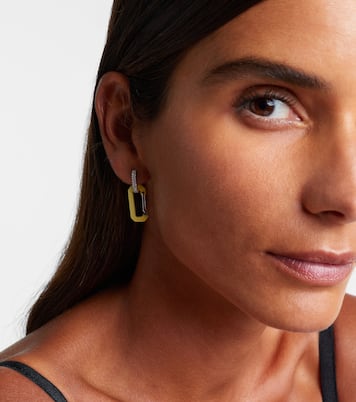 Einzelner Ohrring Chiara Small aus 18kt Weißgold mit Diamanten | Eéra