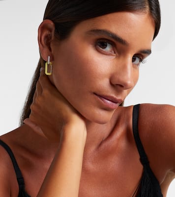 Einzelner Ohrring Chiara Small aus 18kt Weißgold mit Diamanten | Eéra