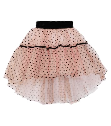 Polka dotted tulle skirt | Monnalisa