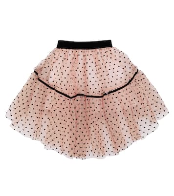 Polka dotted tulle skirt | Monnalisa