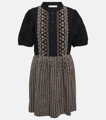 Robe brodée en coton à fleurs | See By Chloé