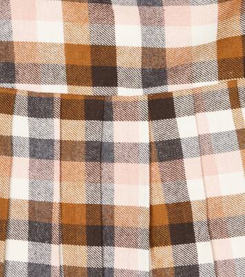 Jupe en coton mélangé à carreaux | Il Gufo