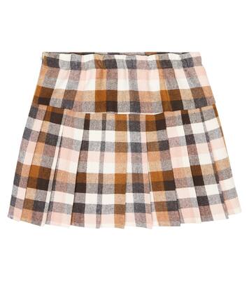 Jupe en coton mélangé à carreaux | Il Gufo
