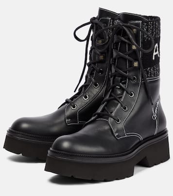 Leather lace-up boots | Amiri