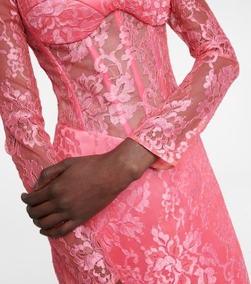 Corset lace midi dress | Rasario