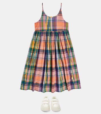 Chrissie checked cotton poplin dress | Molo