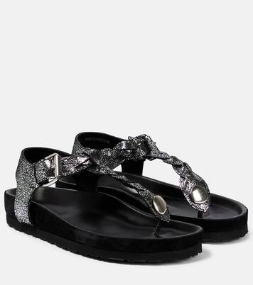 Sandalen Brook aus Metallic-Leder | Isabel Marant