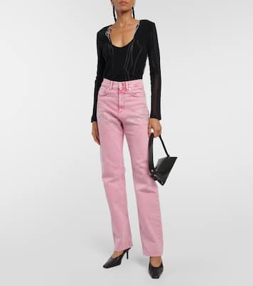 Crystal-embellished wide-leg jeans | Y/Project