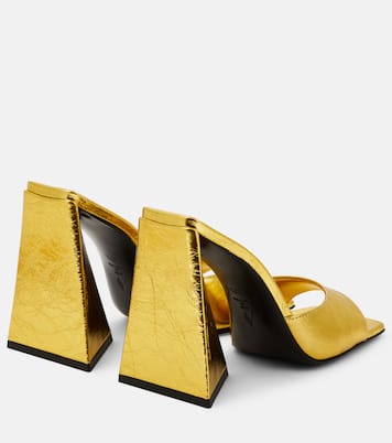 Pantoletten Devon aus Metallic-Leder | The Attico